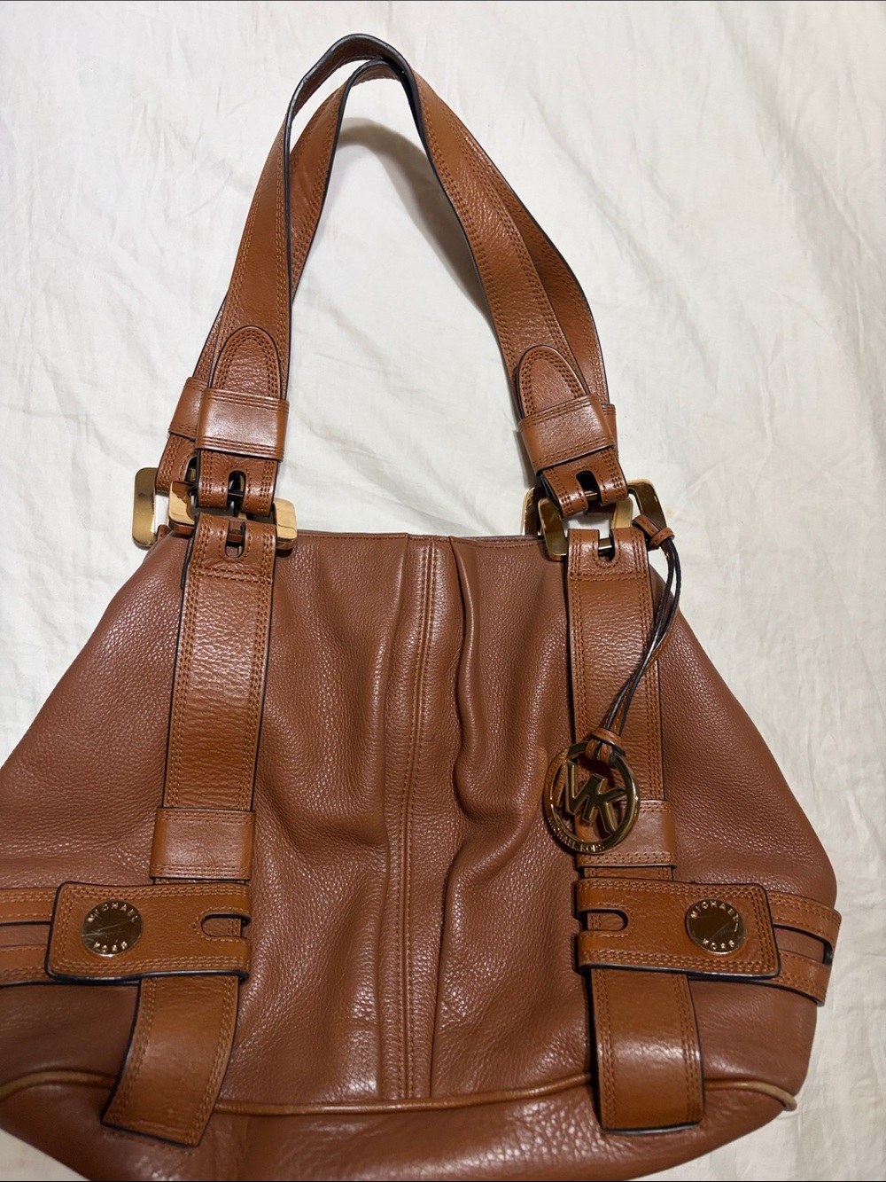 Michael Kors Brown Leather Shoulder Bag - Picture 6 of 6